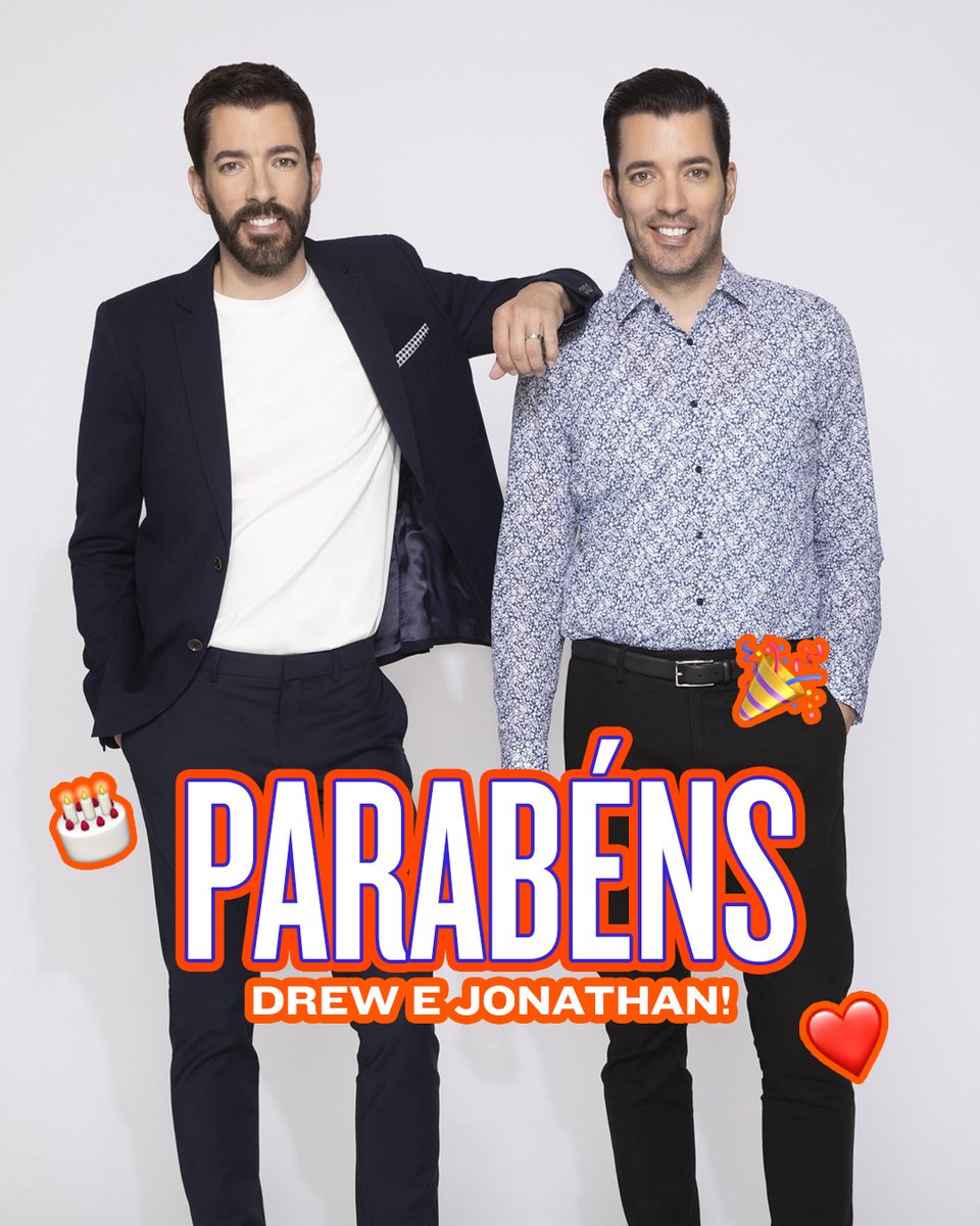 🎉 Alerta de aniversário duplo! Hoje é dia de cantar parabéns para os nossos gêmeos favoritos, Jonathan e Drew Scott! 🛠️🏡

Deixe seu parabéns nos comentários e comente qual momento dos irmãos é o seu favorito! 🎂✨

📷: restonic.com

#DiscoveryHHBR #IrmaosaObra