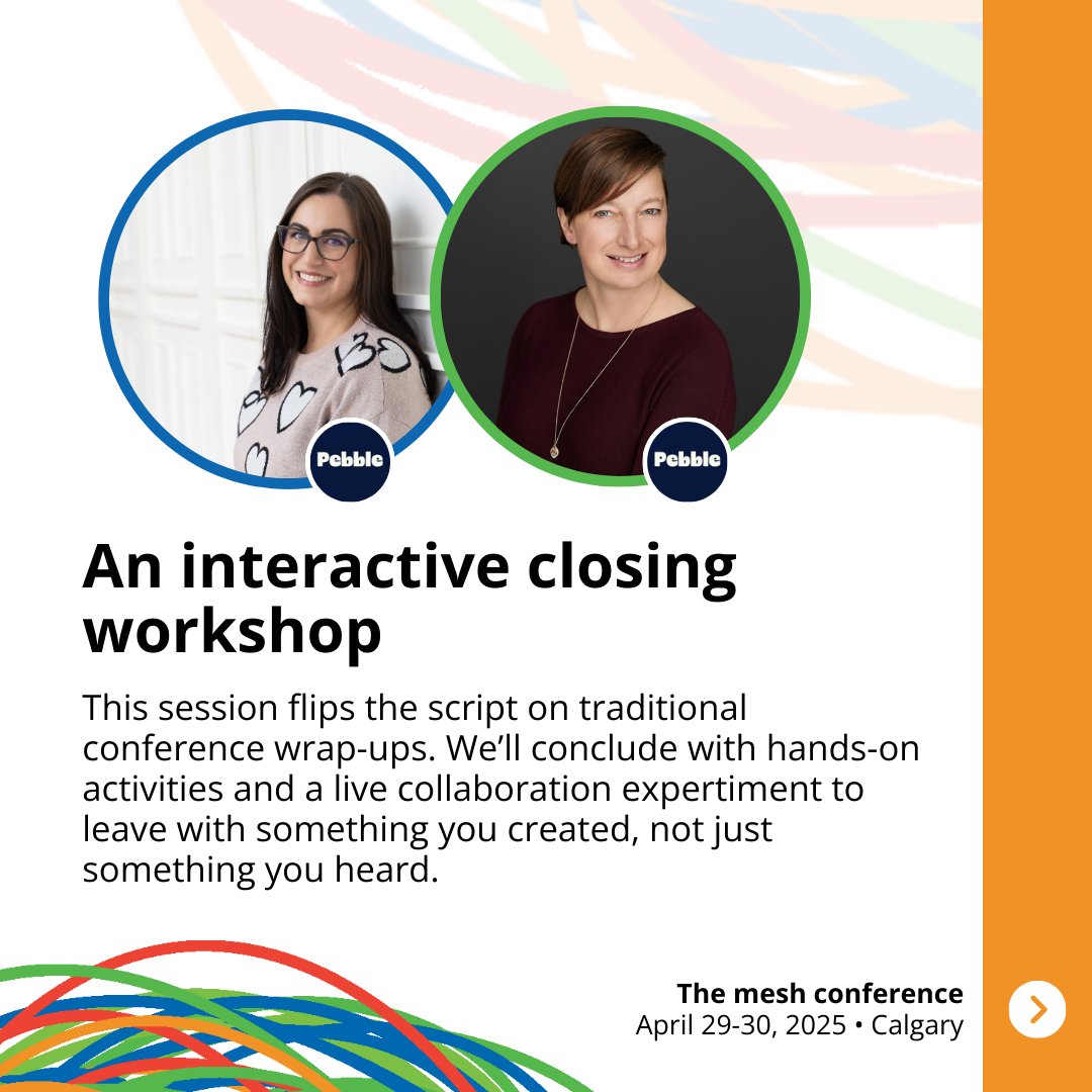 mesh conference (@meshcon) on Twitter photo π The best takeaway from <a href="/meshcon/">mesh conference</a> isnβt a keynote β itβs the idea you create.
Join us for Beyond mesh β an interactive workshop to turn insights into action with Pebbleβs Meghan Donohoe & Alicia Wight.
π April 30 | 4:10 PM | Pitch Stage
π meshconference.com/tickets-mesh π The best takeaway from <a href="/meshcon/">mesh conference</a> isnβt a keynote β itβs the idea you create.
Join us for Beyond mesh β an interactive workshop to turn insights into action with Pebbleβs Meghan Donohoe & Alicia Wight.
π April 30 | 4:10 PM | Pitch Stage
π meshconference.com/tickets-mesh