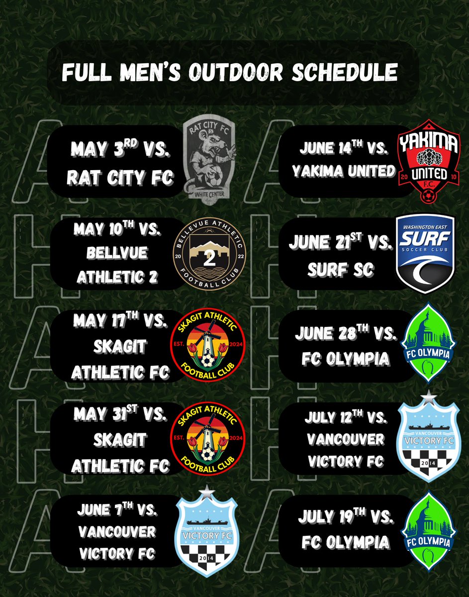 The full Men's Outdoor schedule had been released! Home games will now all be played at Phillips 66 Soccer Park. Make sure to mark your calendars!