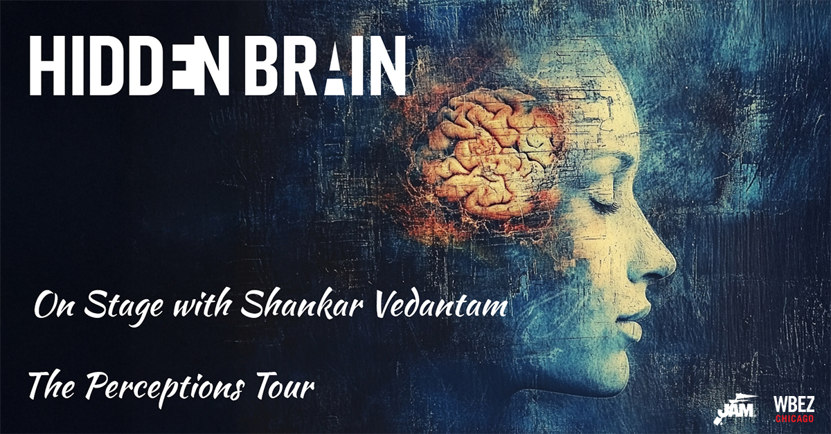 Vocalo Radio 91.1 (@vocalo) on Twitter photo JUST ANNOUNCED: Hidden Brain: โPerceptionsโ Tour with Shankar Vedantam! Join the host of the <a href="/HiddenBrain/">Hidden Brain</a> podcast for an evening of science and storytelling that will change how you think about yourself โ July 13 at The Auditorium. Tix: trib.al/c74Rhps JUST ANNOUNCED: Hidden Brain: โPerceptionsโ Tour with Shankar Vedantam! Join the host of the <a href="/HiddenBrain/">Hidden Brain</a> podcast for an evening of science and storytelling that will change how you think about yourself โ July 13 at The Auditorium. Tix: trib.al/c74Rhps