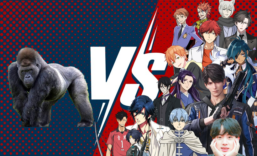 animeimpulse's tweet photo. a gorilla vs your favorite characters, who's winning? 👊💥

i'll go first https://t.co/GhaHJWqvUI