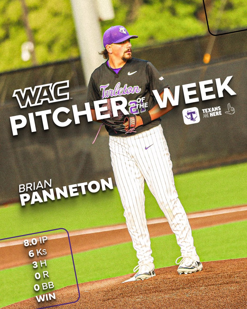 Swept the series, swept the weekly awards✅

Congratulations to Trace Morrison and Brian Panneton for being awarded the WAC weekly honors!⚾️
