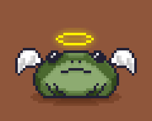 ThePixelToad's tweet image. My OC called Flap, hes just a chill guy
.
.
.
#pixelart #originalcharacter #gamedevelop #Frog #animal