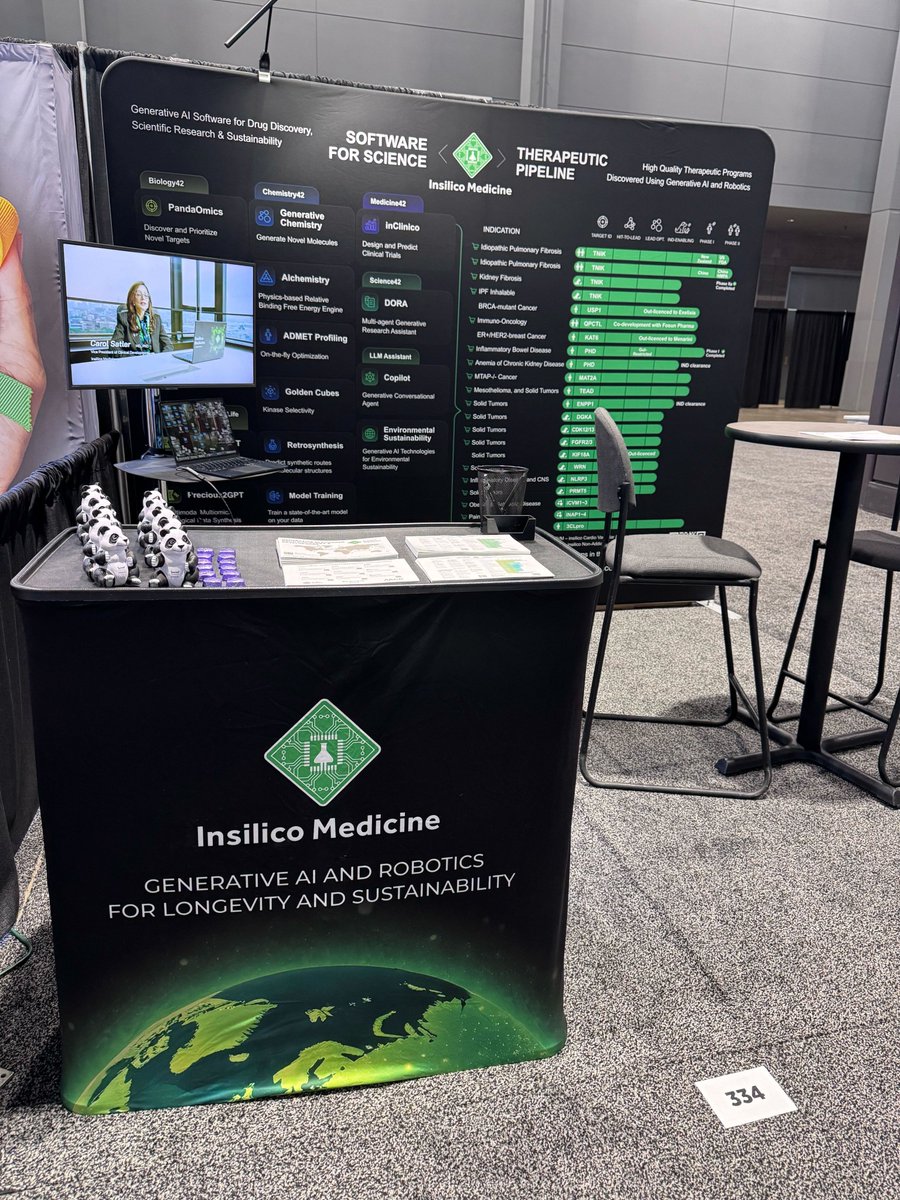 InSilicoMeds's tweet photo. 🎓 Calling all university researchers at #AACR25 in Chicago!

Meet Science42: #DORA, Insilico Medicine’s AI-powered writing and data analysis assistant designed for biomedical innovation.

🔬 Whether you're publishing research, or generating grant proposals, DORA assists in fast crafting draft research. Offering literature analysis, originality, insightful tips and citations to support your work.

Stop by booth #334 to learn more about our scientific writing tool and visit https://t.co/w809Nr5CAX to learn more.

#AcademicWriting #Publications