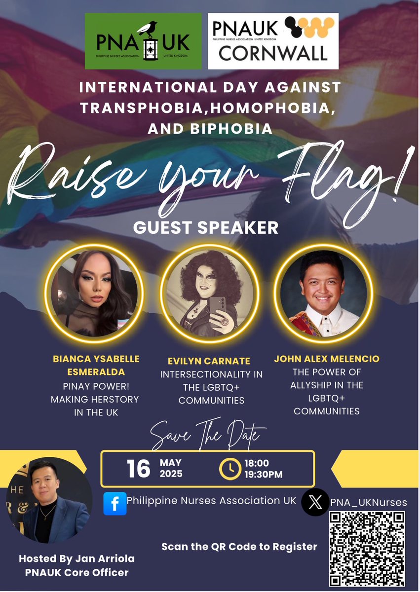 Michael Apas (@michaelapas08) on Twitter photo Join us Raise our Flag! ๐ณ๏ธโ๐
Celebrating our LGBTQ+ Community and be our ally! Scan the QR Code for details.
<a href="/PNA_UKnurses/">PHILIPPINE NURSES ASSOCIATION UK ๐</a> <a href="/dence10/">โญDENNIS SINGSON ๐ต๐ญ ๐</a> <a href="/Louie_Horne/">Louie Horne B.E.M. ๐</a> <a href="/oliver/">Oliver Kohl</a> <a href="/kimvon_o/">Kim O'Keeffe - BEM</a> <a href="/jen_cag/">Jeni Caguioa MBE RN MSc</a> <a href="/chargladstone/">Charity Gladstone RN MBE. Matron Cardiac/Respirato</a> Join us Raise our Flag! ๐ณ๏ธโ๐
Celebrating our LGBTQ+ Community and be our ally! Scan the QR Code for details.
<a href="/PNA_UKnurses/">PHILIPPINE NURSES ASSOCIATION UK ๐</a> <a href="/dence10/">โญDENNIS SINGSON ๐ต๐ญ ๐</a> <a href="/Louie_Horne/">Louie Horne B.E.M. ๐</a> <a href="/oliver/">Oliver Kohl</a> <a href="/kimvon_o/">Kim O'Keeffe - BEM</a> <a href="/jen_cag/">Jeni Caguioa MBE RN MSc</a> <a href="/chargladstone/">Charity Gladstone RN MBE. Matron Cardiac/Respirato</a>