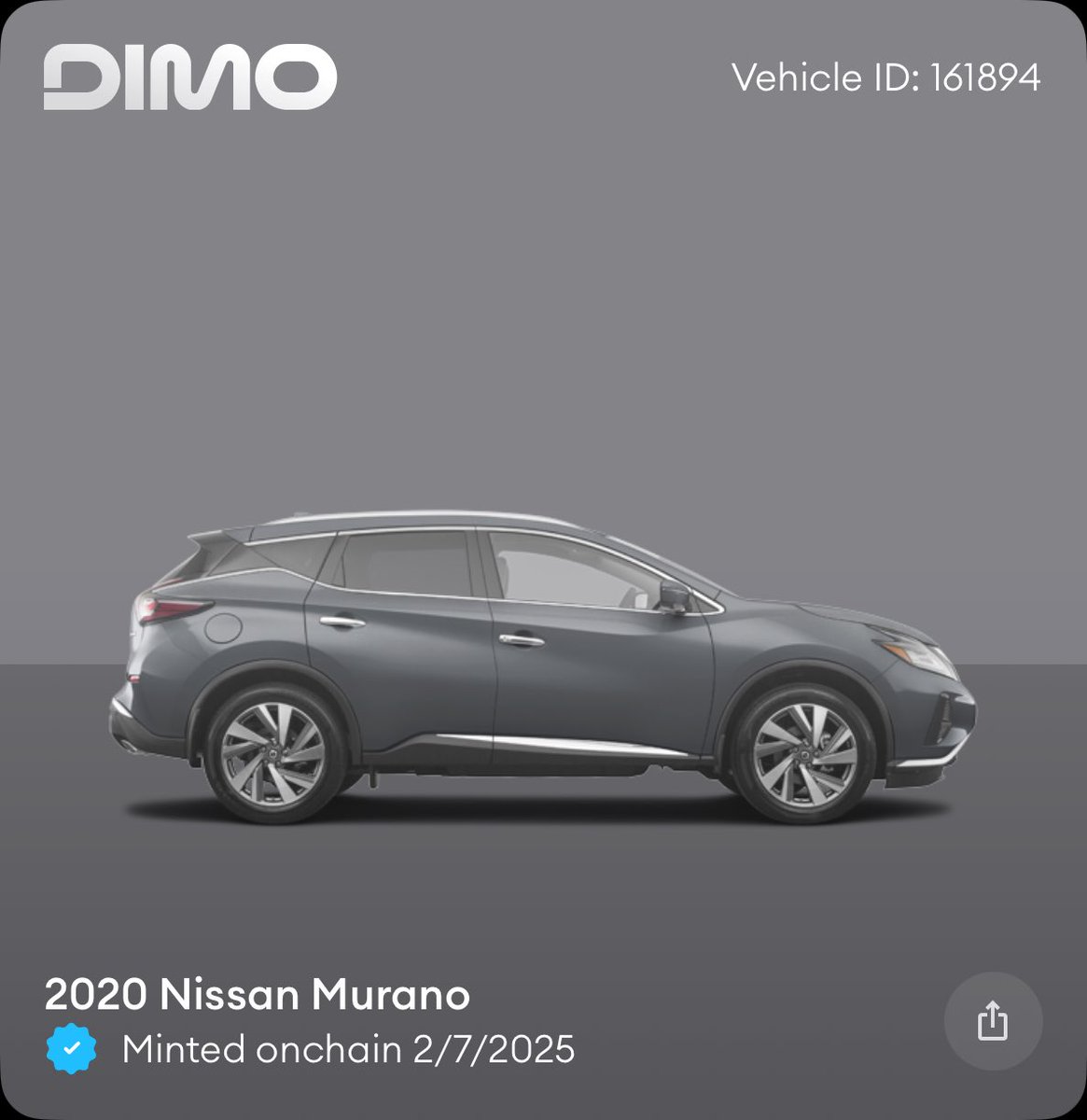 moncefslaoui's tweet photo. I just minted my car onchain with @DIMO_Network. Mint yours here: https://t.co/iXOlZvbLTv https://t.co/3hIwgHXgPS