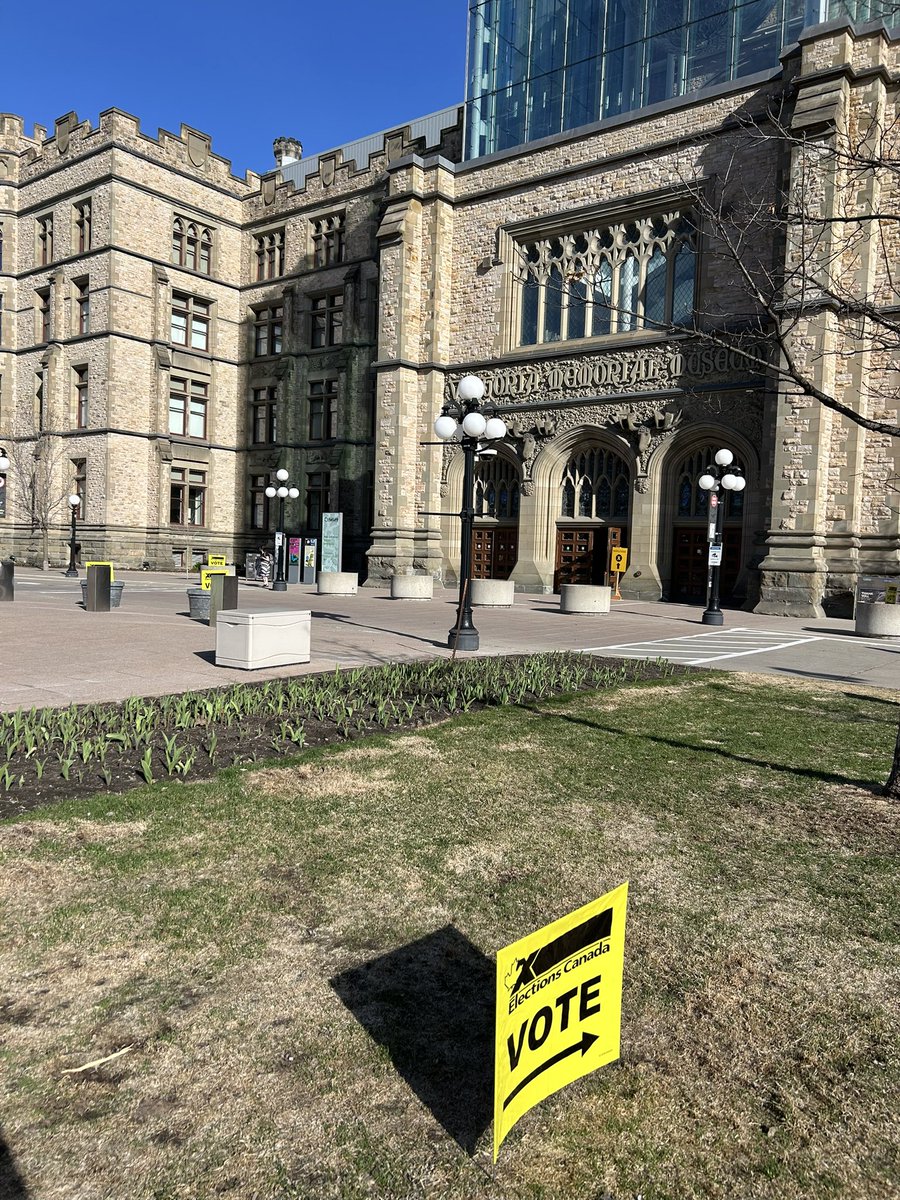 Where parliament once met is a polling place for the next parliament #fullcircle :p