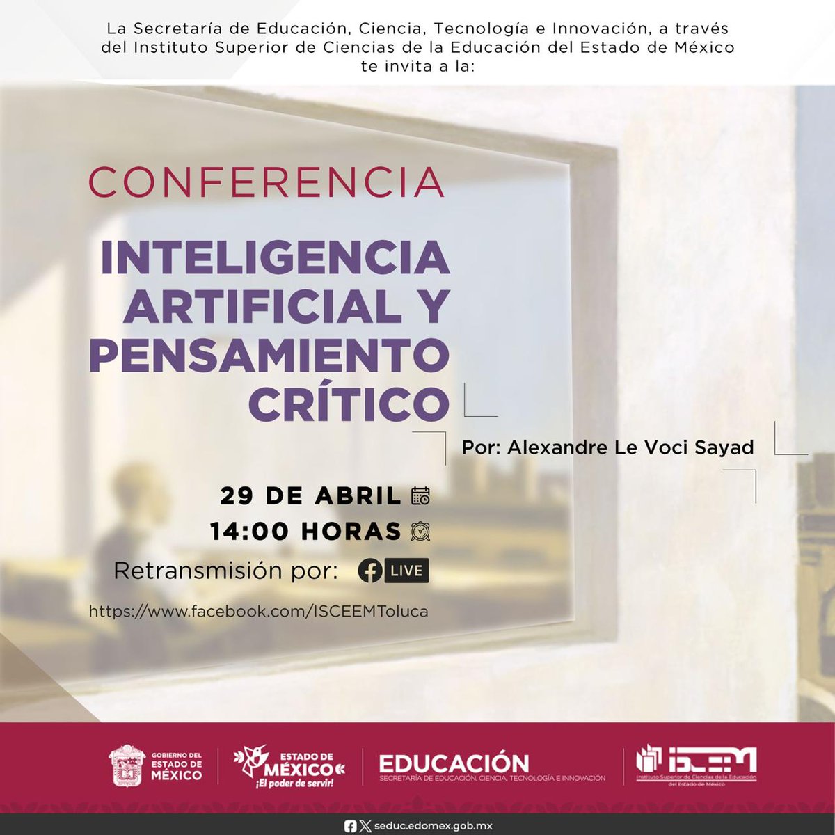 Amanhã terei a honra de proferir uma palestra magna aos professores do Estado do México (divisão geográfica que inclui a capital) a convite da Secretaria de Ciência, Tecnologia e Inovação. O tema é fruto de uma pesquisa de mestrado na PUC e livro publicado em duas línguas.