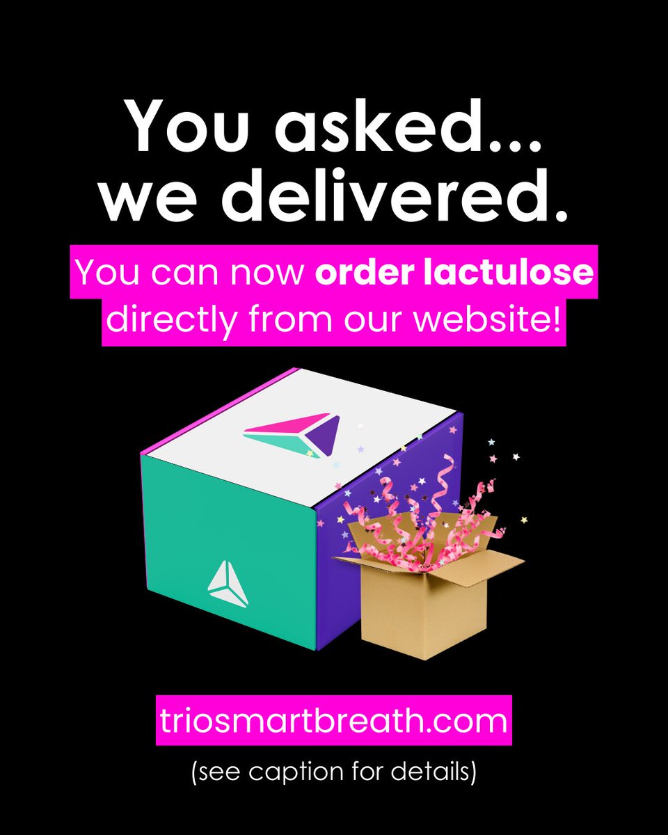GemelliBiotech's tweet photo. ✨ You asked—we delivered! ✨
Lactulose is now available directly through our site when you order Trio-Smart 🙌

No prescription. No pharmacy. No problem.
Thanks to our friends at @getgifthealth 💜

#TrioSmart #SIBO #GutHealth #AtHomeTesting #GemelliBiotech https://t.co/RUlrT9pjV1
