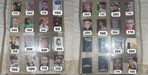 📌exo chanyeol baekhyun satış

📌Pc’larda toplu alımlarda indirim yaparım

📌1 albüm için 1 pc almak zorunlu 

📌albümler pcsiz (chen door pcli) 

📌chanyeol black outlar ve baekhyun hello worldler pc hariç tam içerik diğerlerinde içerik yok pb ve cd şeklinde

görenler rtlerse