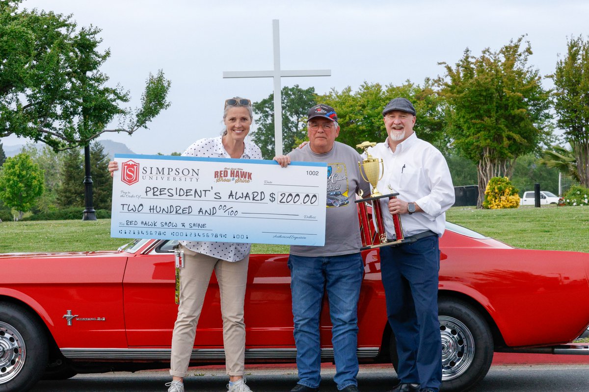 SimpsonU's tweet image. Congrats to our winner of the Red Hawk Show &amp;amp; Shine President's Award - Gary Highfill!

#koolaprilnites #showandshine #reddingca
