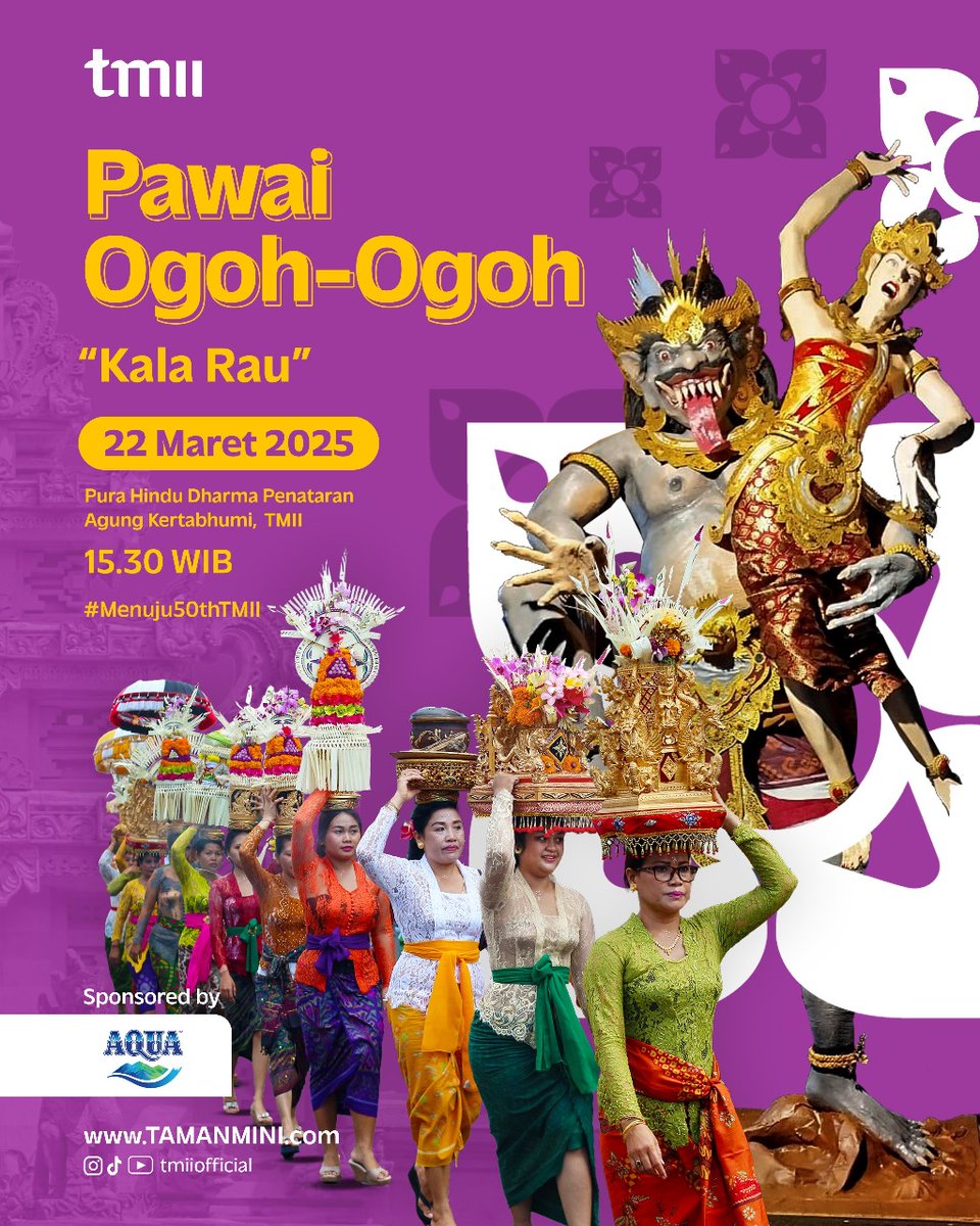 BumnDprRapi's tweet image. #JelajahCeritaIndonesia

Pawai Ogoh-Ogoh Kembali Meriahkan TMII dalam Perayaan Hari Raya Nyepi 2025

#jelajahnyepitmii #TMII #TMIISeruGaAdaHabisnya #JelajahCeritaIndonesia #OgohOgoh #Bali #Menuju50thTMII