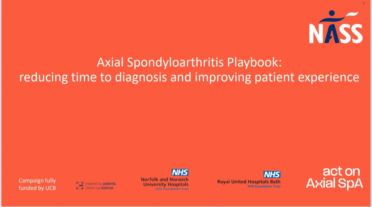 Niamh Kennedy (@lynersn) on Twitter photo Great start to #BSR25 with the launch of the NASS #axialSpA playbook, offering a best practice framework to support healthcare professionals in reducing time to diagnosis. Delighted to see our <a href="/BelfastTrust/">Belfast Trust</a> pathway and #patientinvolvement project featured as examples Great start to #BSR25 with the launch of the NASS #axialSpA playbook, offering a best practice framework to support healthcare professionals in reducing time to diagnosis. Delighted to see our <a href="/BelfastTrust/">Belfast Trust</a> pathway and #patientinvolvement project featured as examples