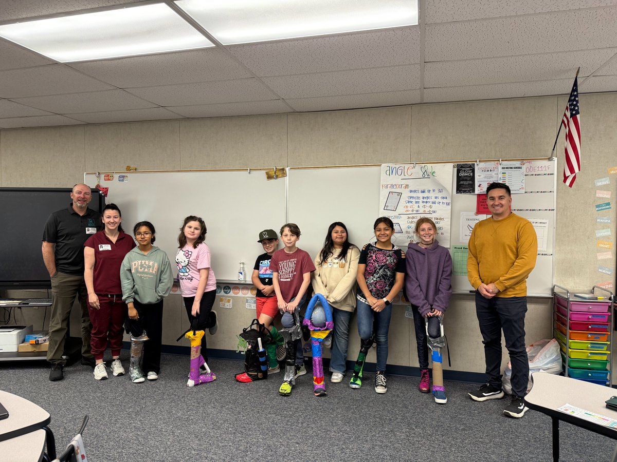 What an amazing journey for the eAcademy 5th graders as they worked with the experts from Redlands Prosthetic and Orthotic!  Thank you Ms. Stiff for setting this opportunity up for your students as they built out their prosthetic legs for knowledge fair!