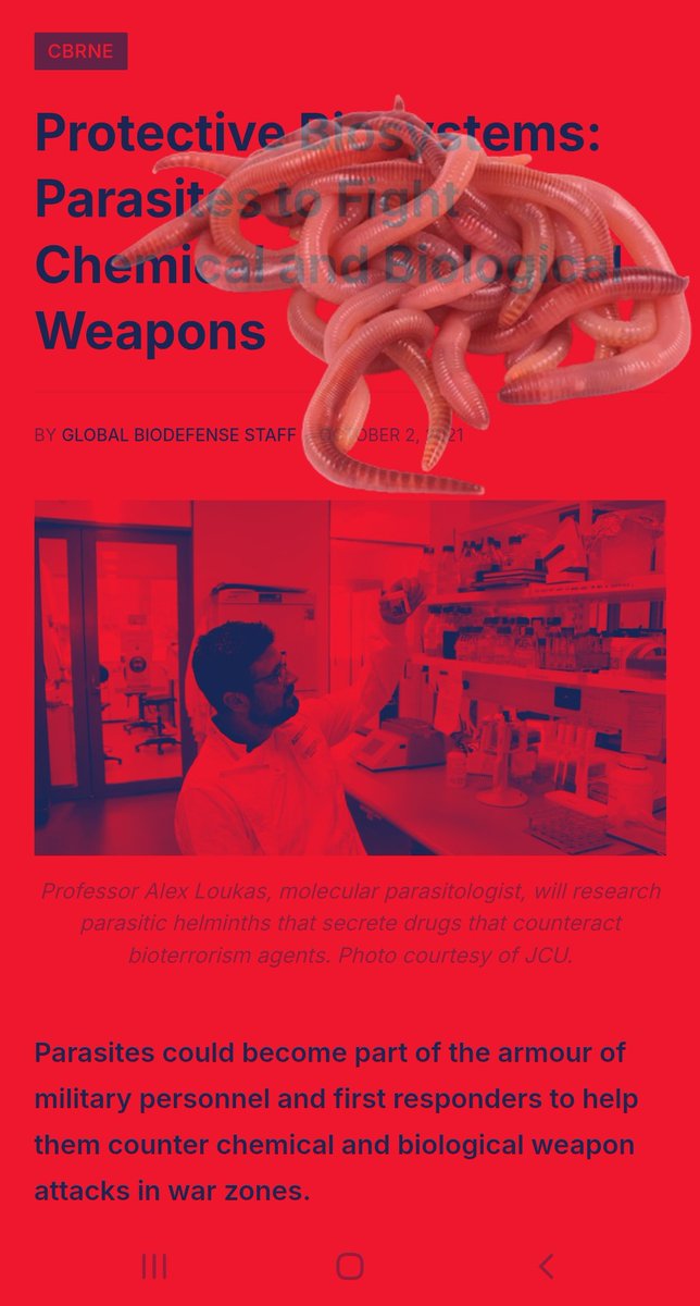 🐛The concept of utilizing helminth parasites for military purposes envisions genetically engineering these organisms to secrete specialized bioactive compounds, such as stimulants, painkillers, or immune modulators, directly into soldiers' bodies. By hosting modified helminths,