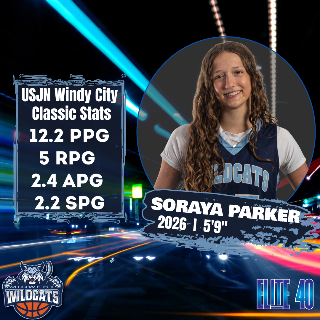 Midwest Wildcats Basketball (@midwestwildcats) on Twitter photo 2026 guard, Soraya Parker, put on a show this weekend averaging 12.2 points, 5 rebounds, 2.4 steals, and 2.2 assists during her teams 4-1 outing. Be sure to check out <a href="/SorayaParker25/">Soraya Parker</a> and 2026-Westlund in the E40 circuit this spring/summer season. Great work, Soraya! 2026 guard, Soraya Parker, put on a show this weekend averaging 12.2 points, 5 rebounds, 2.4 steals, and 2.2 assists during her teams 4-1 outing. Be sure to check out <a href="/SorayaParker25/">Soraya Parker</a> and 2026-Westlund in the E40 circuit this spring/summer season. Great work, Soraya!