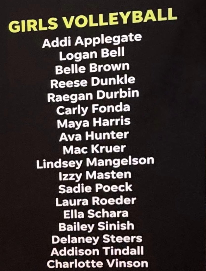 I was so honored to be nominated for Indiana girls volleyball player of the year! Unfortunately I could not attend the banquet due to volleyball nationals, but I was honored to be considered along with these amazing players!