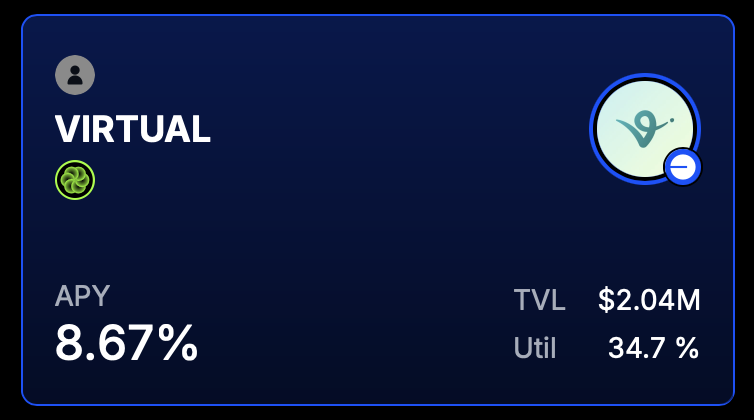 Wasabi's perhaps the only dapp offering any yield on Virtuals. If you are a $VIRTUAL hodler, I invit