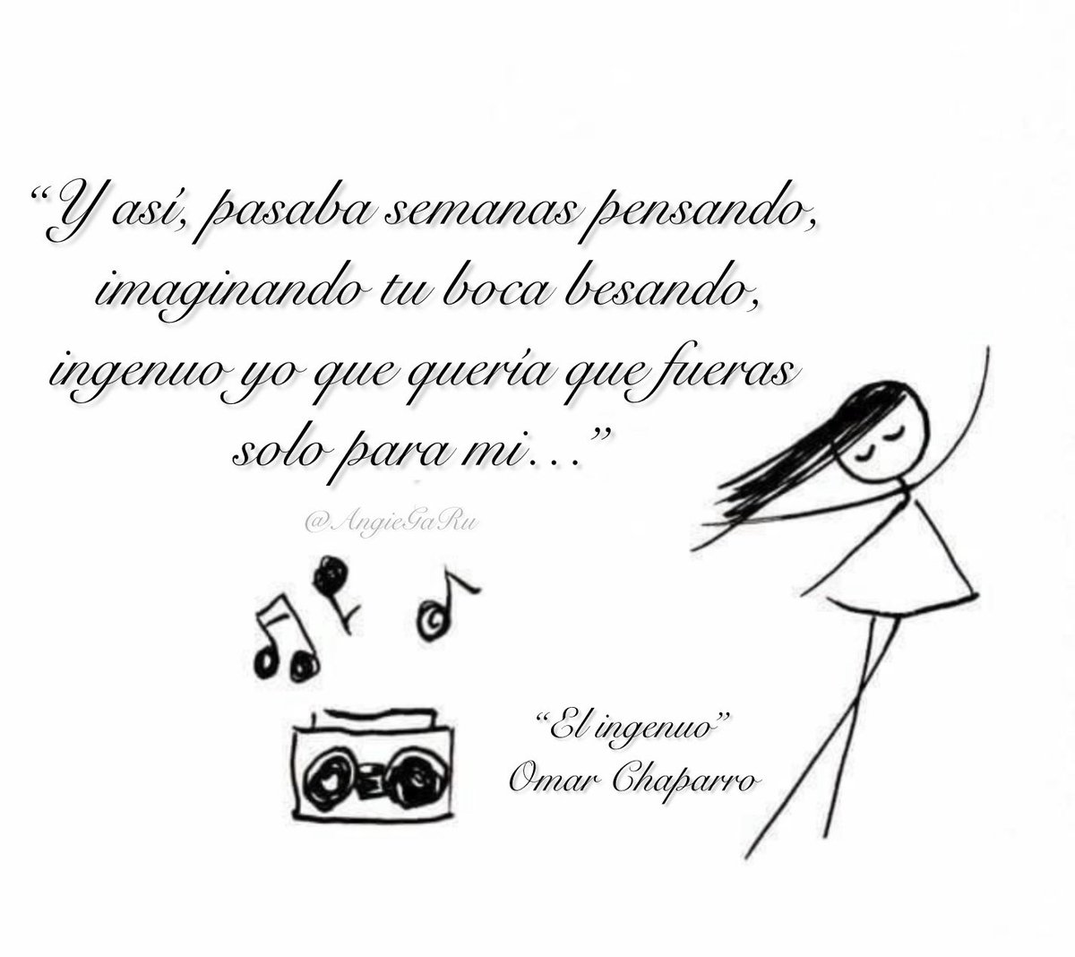 AngieGRuano's tweet image. Y ahora… un poema! 💕✨
#elingenuo #omarchaparro #musica #canciones #dibujos #Trending