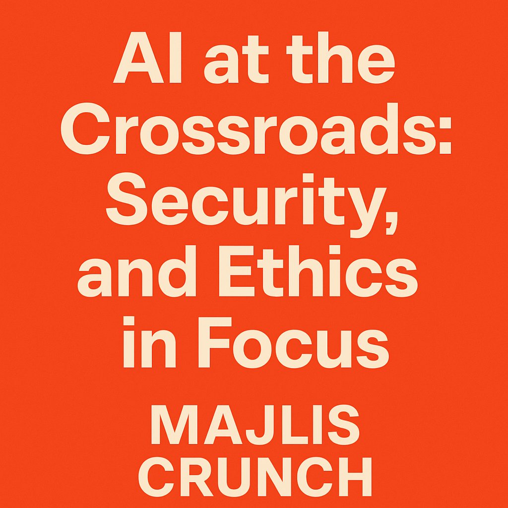 MajlisCrunch's tweet photo. AI at the Crossroads: Security, Discovery, and Ethics in Focus https://t.co/Y0VqwwT408 https://t.co/4q8umVg01I