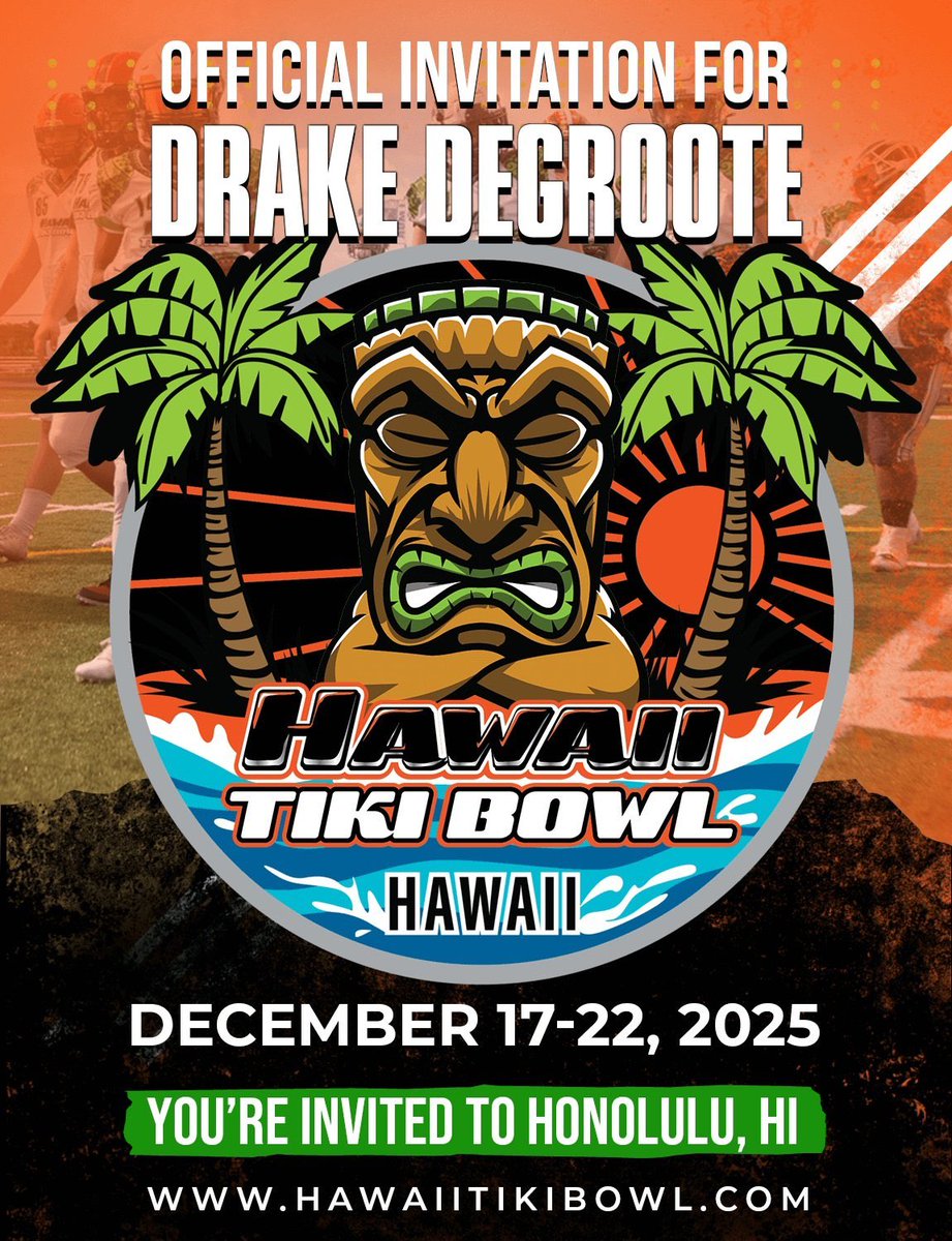 Thanks <a href="/FillippSAU/">Vince Fillipp</a> for the <a href="/HawaiiTikiBowl/">Hawaii Tiki Bowl</a> invite! Appreciate it!