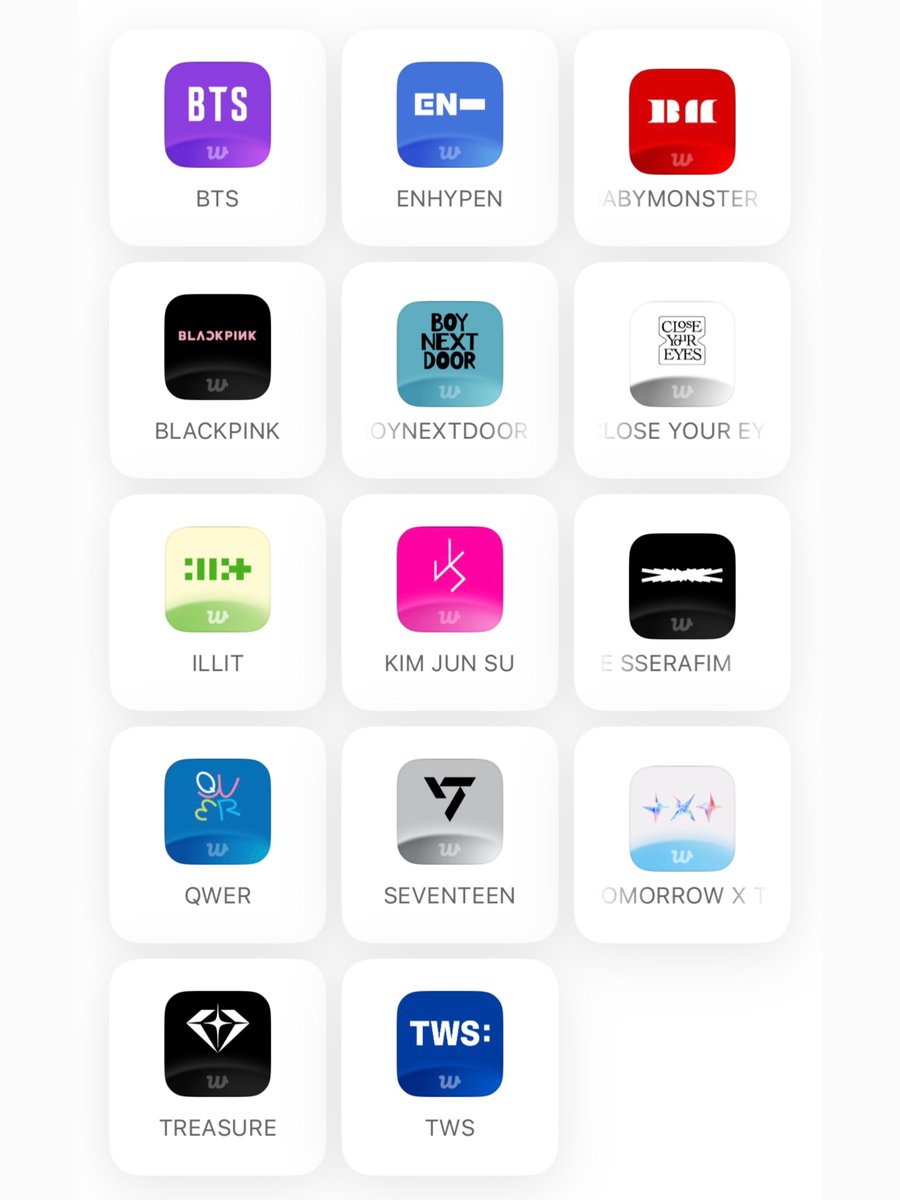 ENHYPENのアーティストロゴがWeverseアプリアイコンとして追加されました！！

<アプリアイコンの変更方法>
①アップデート後、Weverseアプリの右下の「Ｍore」 → 右上の「設定」（歯車アイコン） → 「オプション設定」 → 「アプリアイコン変更」に移動します。