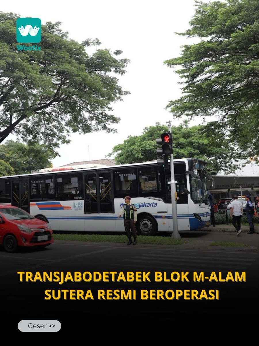 wootix_id's tweet photo. 🚌 Transjabodetabek Blok M–Alam Sutera resmi beroperasi!
Akses makin mudah dari Jakarta ke Alam Sutera dan sebaliknya.
Yuk, cobain rute barunya buat perjalanan lebih praktis dan nyaman! 🚍✨

#Transjabodetabek #BlokMAlamSutera #TransportasiUmum #Jabodetabek #Tukangtiket https://t.co/XhnzMvrr8A
