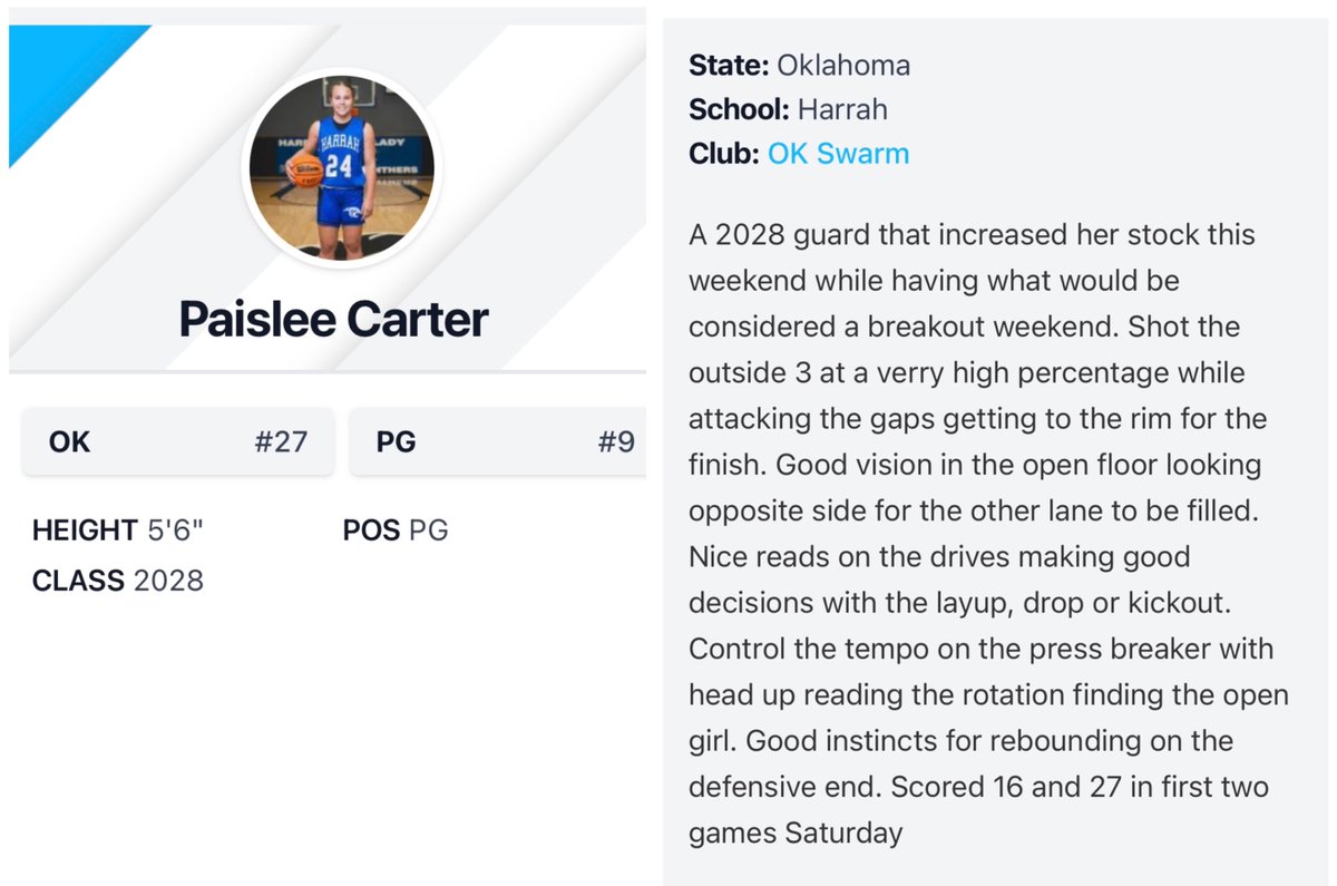 Thank you for the write up!!! <a href="/PGHOklahoma/">Prep Girls Hoops Oklahoma</a> <a href="/coachjvick1/">Coachjvick (new)</a> <a href="/HarrahWBB/">Harrah Lady Panthers Basketball</a> <a href="/OklahomaSwarm1/">OK Swarm HS Girls</a> <a href="/Nate_1ogan/">Nate Logan</a> <a href="/OKLAgrassroots/">Oklahoma Grassroots</a> <a href="/abovelinehoops/">Abovethelinehoops</a> 
<a href="/Okbetweenlines/">OKHSGBBBetweentheLines</a>
