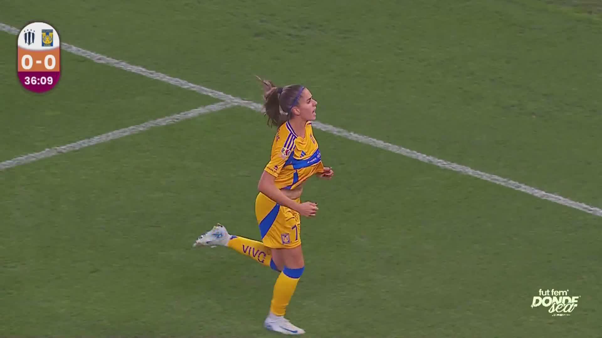 ¡Goooooooool de @TigresFemenil! 🐯Jheniffer Cordinali hace el primero de 𝙡𝙖𝙨 𝘼𝙢𝙖𝙯𝙤𝙣𝙖𝙨.#FutFemDondeSea I #NuestroFutFemNuestraLiguilla
