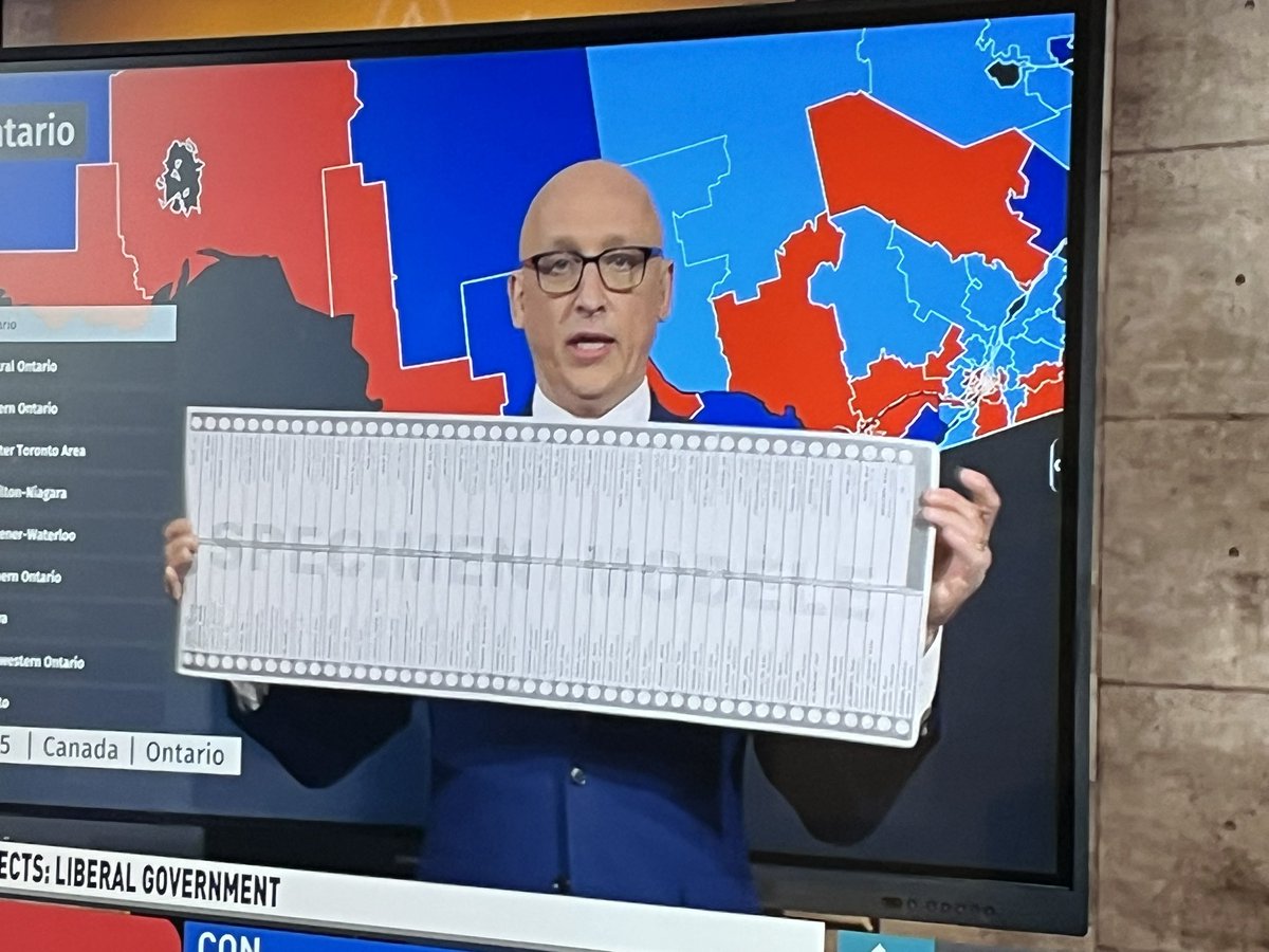“Look at the girth of this thing.” 

- <a href="/CBCNews/">CBC News</a> <a href="/DavidWCochrane/">David Cochrane</a>
 *direct quote* as he holds up the Carleton ballot that has 91 names on it. 

#CanadaElections2025 🇨🇦 🗳️