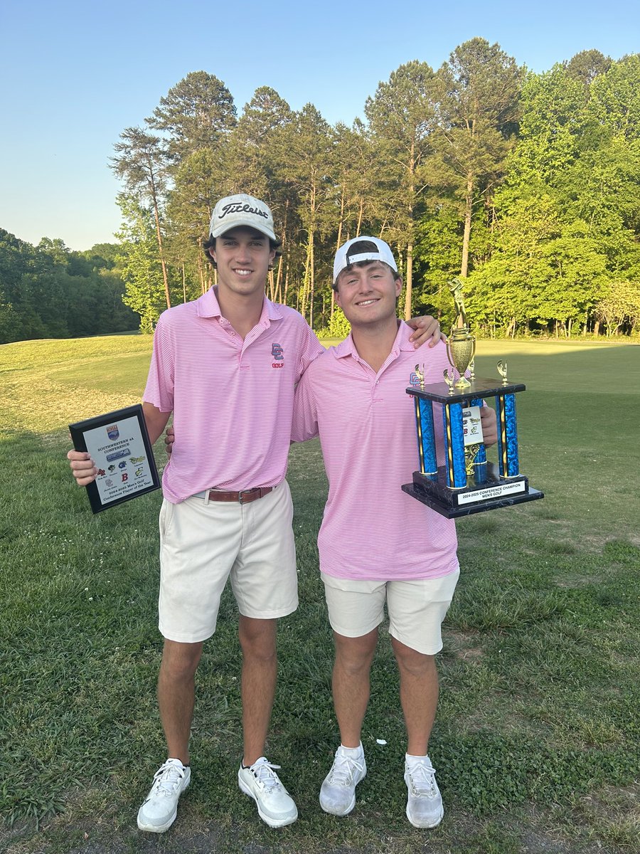 Great day for the Cougars in the SW4A Conference Championship at Red Bridge Golf Club!

Led by seniors Will Hartman (64, -8) and Will Guthrie (69, -3) the Cougars cruised to a 15 shot victory. 

Next up for CCHS is regionals next Tuesday at Brushy Mountain CC.