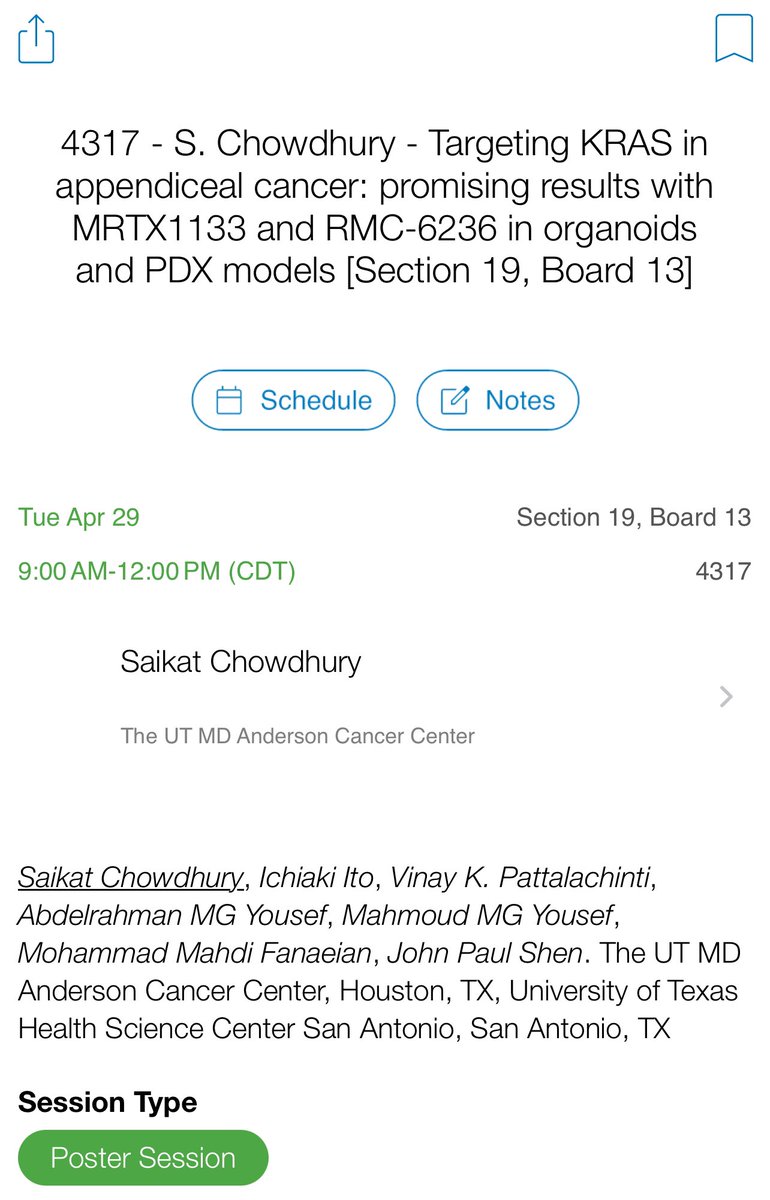 Saikat Chowdhury (@saikatbib) on Twitter photo Attending #AACR25 ? Curious about #KRAS inhibition in rare tumors? Come visit our poster! We share exciting preclinical data with MRTX1133 and RMC-6236 in organoid and PDX models of #AppendicealCancer
<a href="/MDAndersonNews/">MD Anderson Cancer Center</a> Attending #AACR25 ? Curious about #KRAS inhibition in rare tumors? Come visit our poster! We share exciting preclinical data with MRTX1133 and RMC-6236 in organoid and PDX models of #AppendicealCancer
<a href="/MDAndersonNews/">MD Anderson Cancer Center</a>