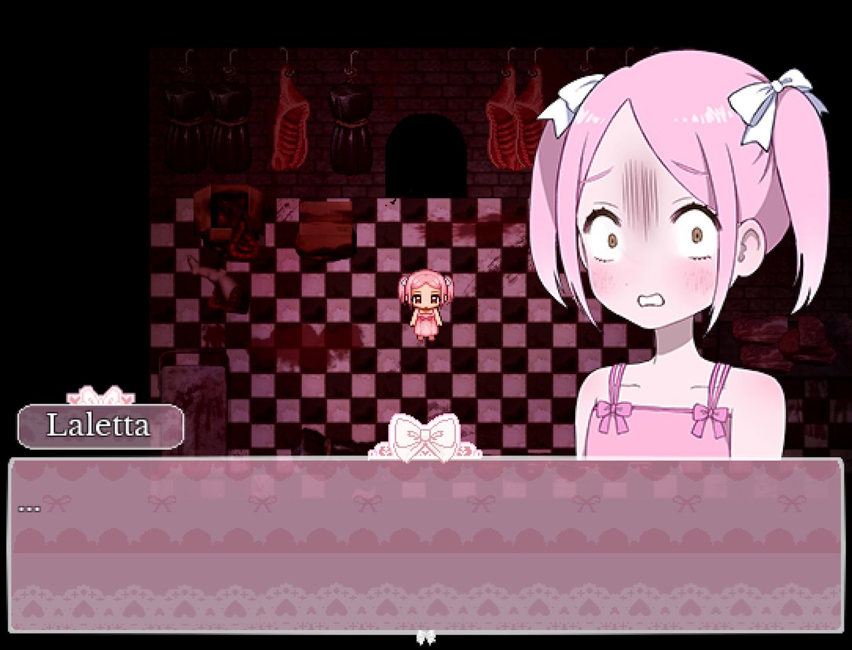 magicabiedev's tweet image. Young or old, Laletta is never safe from horror 🎀🔪💗
#gamedev #indiedev #rpgmaker