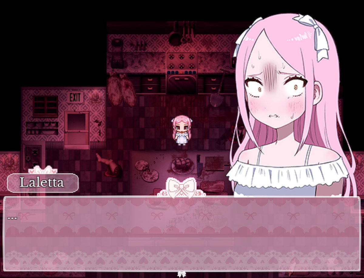 magicabiedev's tweet image. Young or old, Laletta is never safe from horror 🎀🔪💗
#gamedev #indiedev #rpgmaker