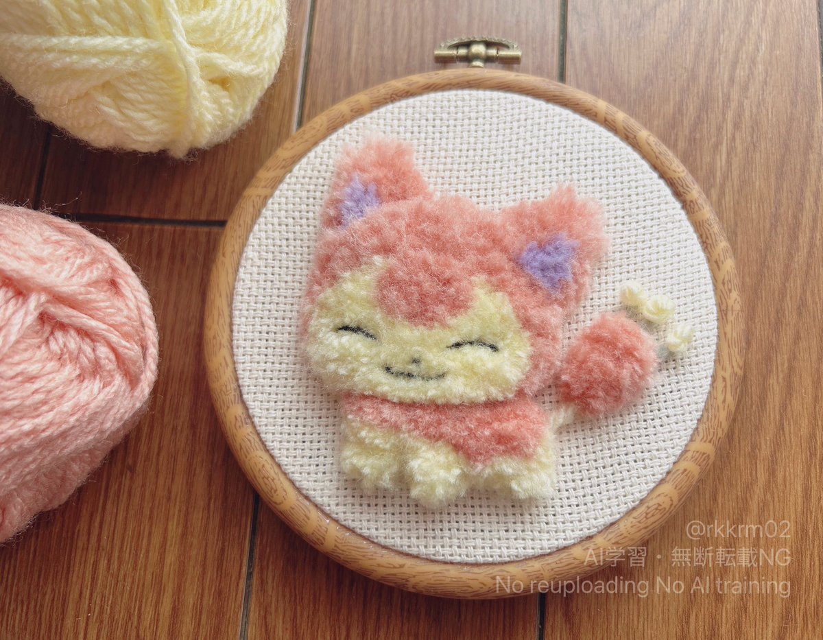 rkkrm02's tweet photo. ふわふわなファンアートを作ってます🧶

 #ゴールデンウィークSNS展覧会2025 https://t.co/C3XrOapm8E