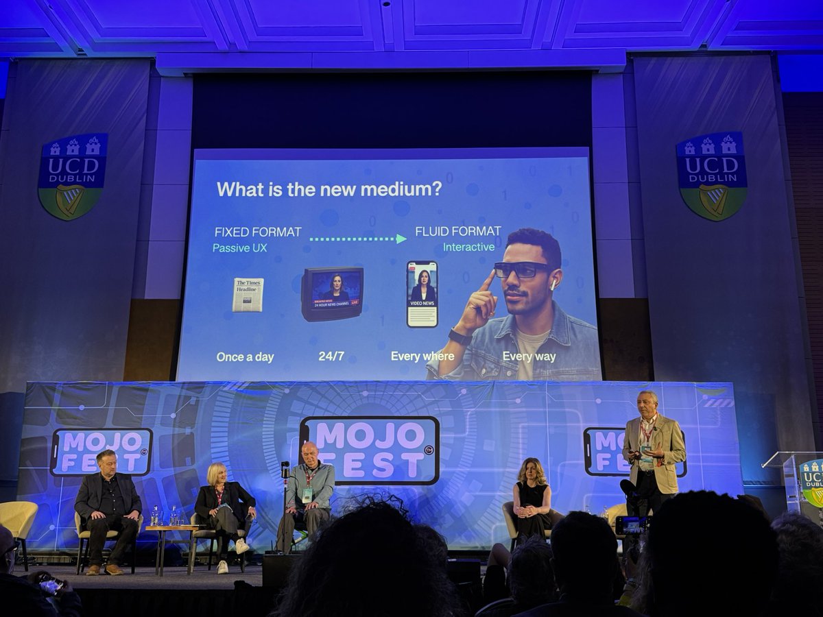 We are at #MoJoFest25 where mobile journalism is once again taking a front seat in storytelling, journalism’s future and AI advancement. Great minds from the globe’s corners gathered here. Solid programming. #journalism #ireland #AI #
