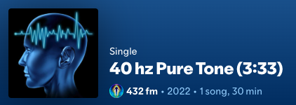 There is PubMed research showing that 40 Hz frequencies enhance your frontal lobe's dominance
The exact brain function you need for executive work- decision making, impulse control, etc
And you want to listen to dopaminemaxxing phonk while you work??
NGMI
