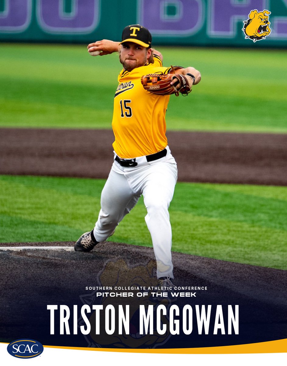 SCAC (@scac_sports) on Twitter photo Introducing your FINAL #SCACBsb Athletes of the Week for the 2025 Season!
Hitter of the Week - Brandon Nelson of <a href="/TrinityUTigers/">Trinity Athletics</a>
Pitcher of the Week - Triston McGowan of <a href="/tluathletics/">TLU Bulldogs</a>
š°| shorturl.at/g71Me
#SCACPride | #WhyD3 | #SCAC | #d3baseball | #NCAAD3 Introducing your FINAL #SCACBsb Athletes of the Week for the 2025 Season!
Hitter of the Week - Brandon Nelson of <a href="/TrinityUTigers/">Trinity Athletics</a>
Pitcher of the Week - Triston McGowan of <a href="/tluathletics/">TLU Bulldogs</a>
š°| shorturl.at/g71Me
#SCACPride | #WhyD3 | #SCAC | #d3baseball | #NCAAD3