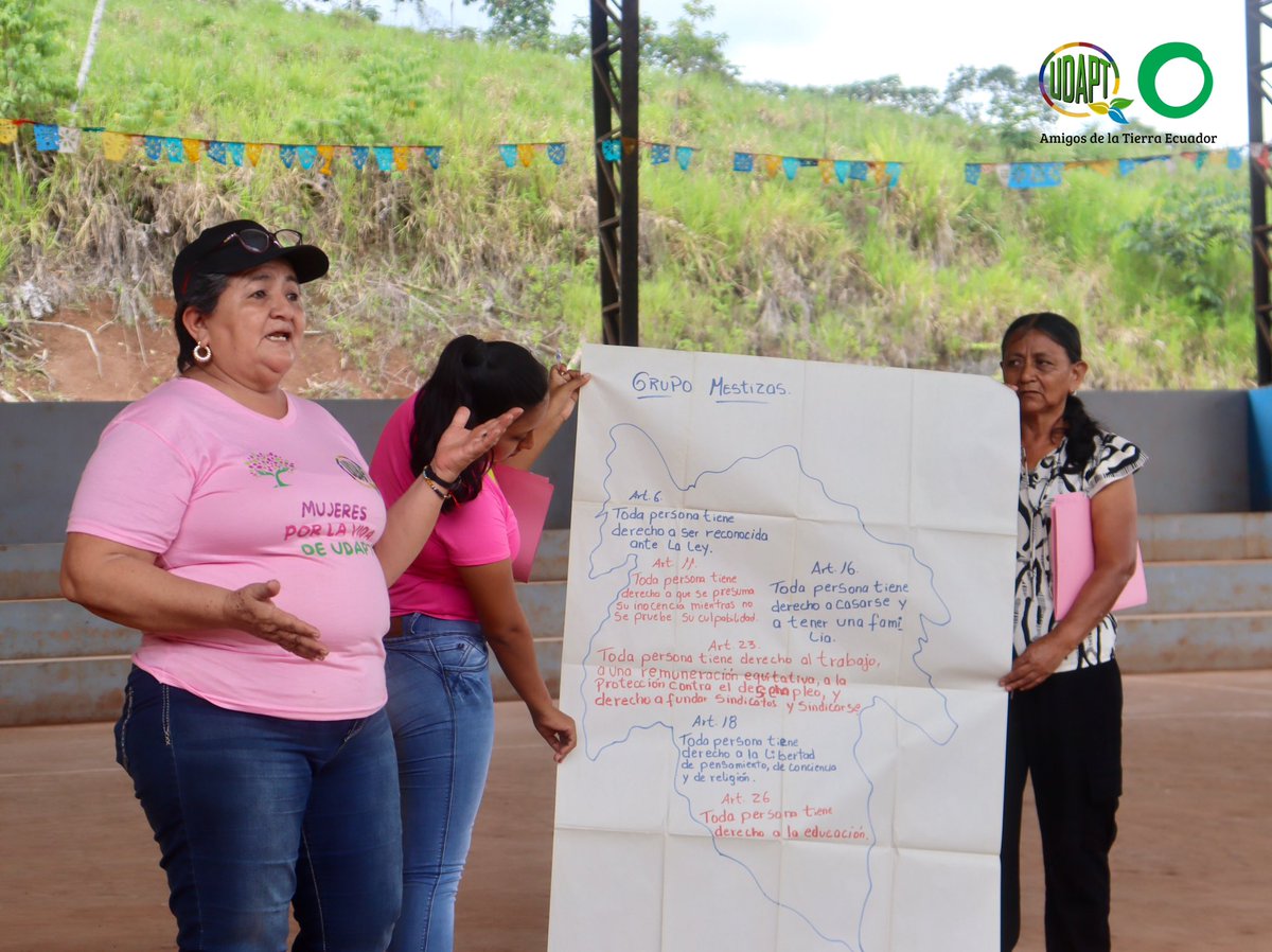 MujeresUdapt's tweet photo. En la comunidad Andina (Dayuma, Orellana) se realizó el 1er taller de la Escuela “María Aguinda”, junto a la Comisión de Mujeres de la UDAPT.

🌎 Territorio y naturaleza
📜 Derechos humanos
🛡️ Resistencia indígena y mestiza
🏛️ Gobierno vs. Estado
📖 Constitución ecuatoriana https://t.co/eDimQoM0ki