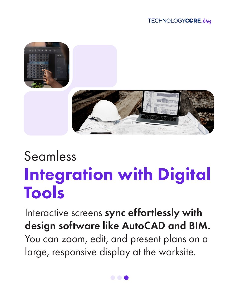 TechCoreAus's tweet image. Whether it's improving collaboration during blueprint reviews or providing real-time access to critical project updates, HDi interactive screens bring efficiency & clarity to every stage of the build.
Learn more at hdinteractive.com.au/hdi-in-your-in…
#TechnologyCore #ConstructionTechnology
