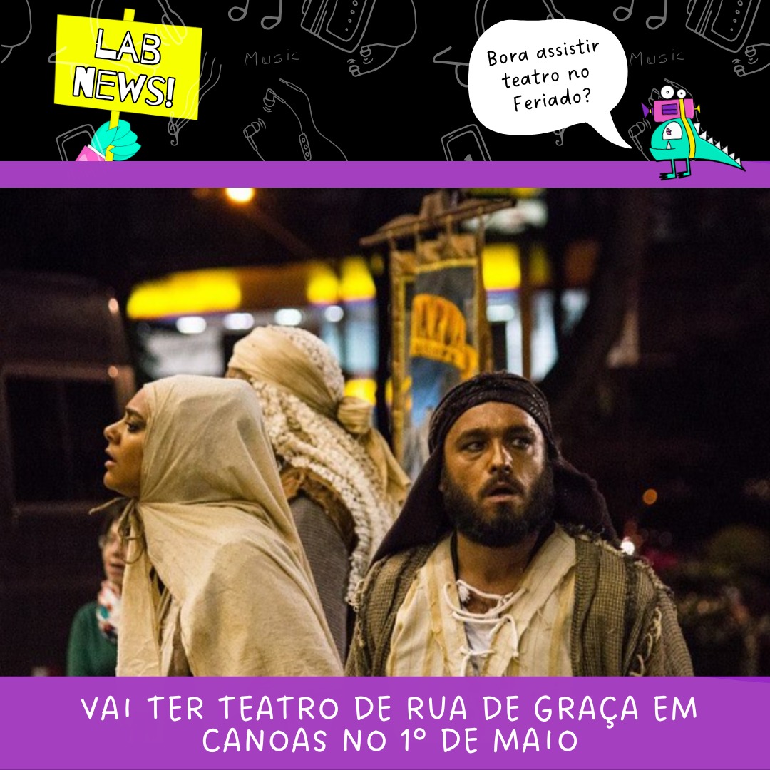 LabdaDepressao's tweet image. E a boa da vez é uma dica de atração cultural que vai acontecer em Canoas, nessa quinta-feira (01/05) no Parque Eduardo Gomes (Parcão): o espetáculo &quot;Os Dez Mandamentos da Capital&quot;, oferecido pelo Grupo de Teatro Povo da Rua, de Porto Alegre.  A apresentação será gratuita! 🎭✨️