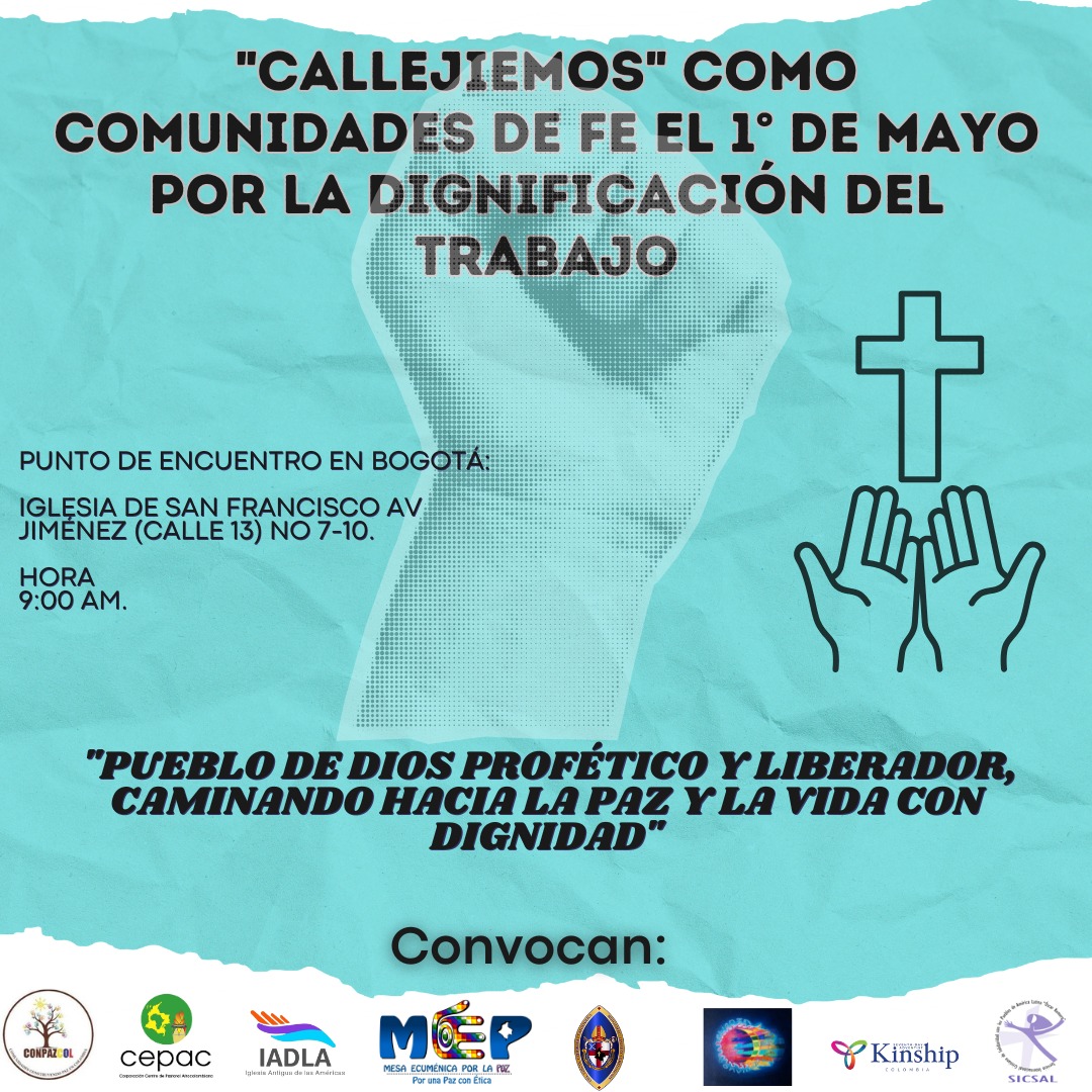 Vamos a "Callejiar," el 1o de mayo como comunidades de fe por el trabajo digno". Nos encontramos en Bogotá en la Iglesia de San Francisco. <a href="/petrogustavo/">Gustavo Petro</a>