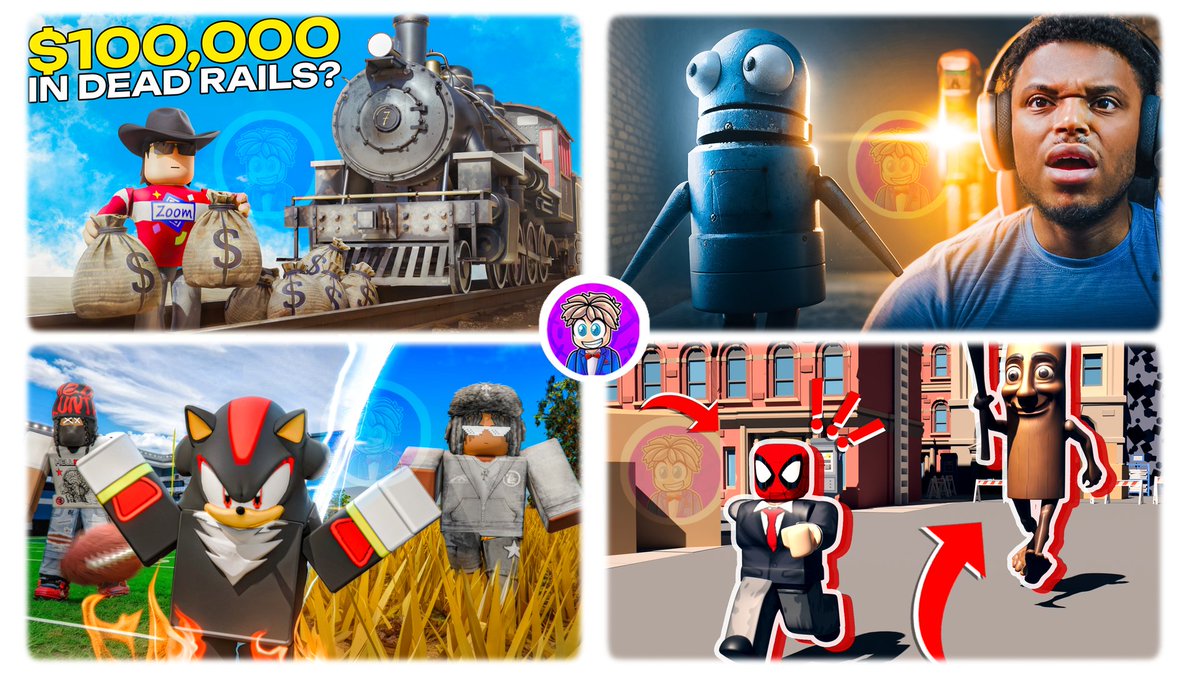QuincRoblox's tweet image. ✨ Just wrapped up some new thumbnails!
Adventure, action, and epic moments — ready for your next video? 🎬🎮
Want one too? Feel free to message me! 🔥
#Roblox #GamingArt #RobloxArt #thumbnail #design