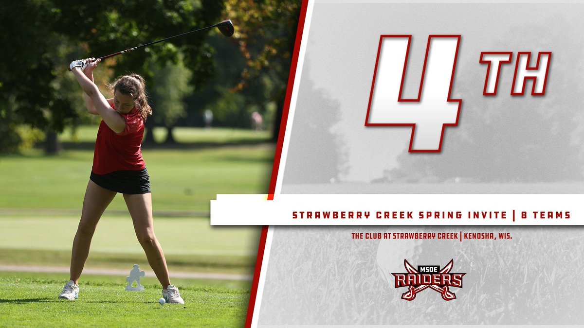 MSOE Raiders (@msoe_raiders) on Twitter photo ⛳ <a href="/MSOEWgolf/">MSOE Women’s Golf</a> | FINAL
The Red and White finish 4th at the Strawberry Creek Spring Invite, hosted by Carthage College
#TheRaiderWay #d3golf ⛳ <a href="/MSOEWgolf/">MSOE Women’s Golf</a> | FINAL
The Red and White finish 4th at the Strawberry Creek Spring Invite, hosted by Carthage College
#TheRaiderWay #d3golf