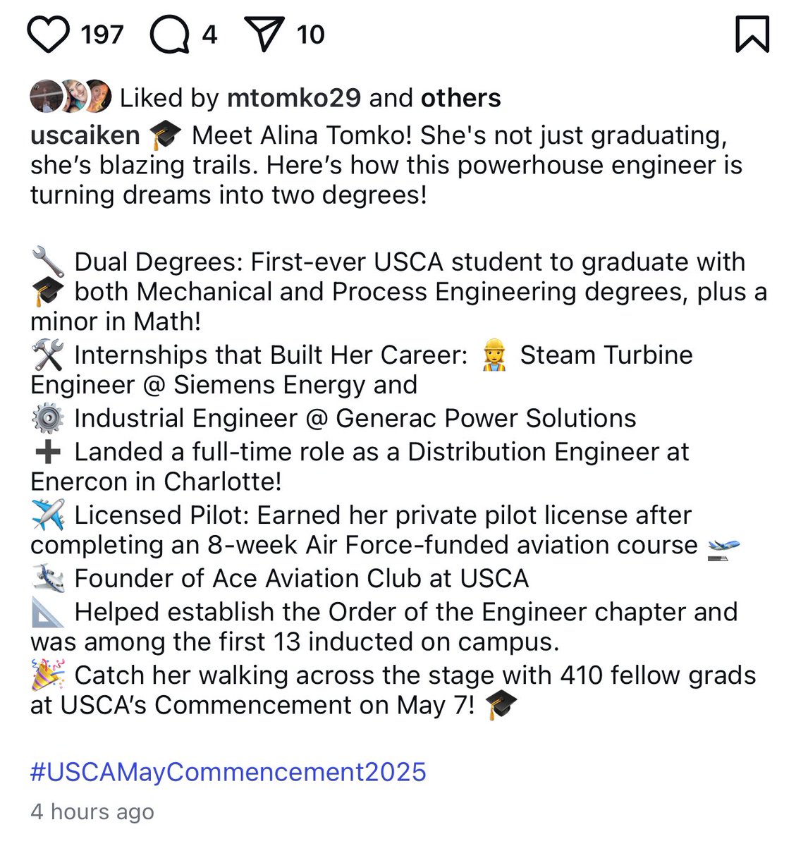 So proud of our gal Alina Tomko 

One of our very BEST ever doing AMAZING things! 🙌🤯