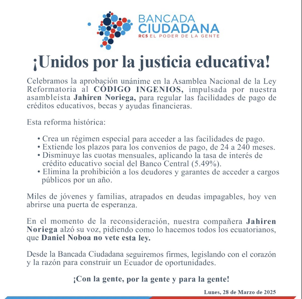 ✅ ¡Victoria para la educación y la justicia social!