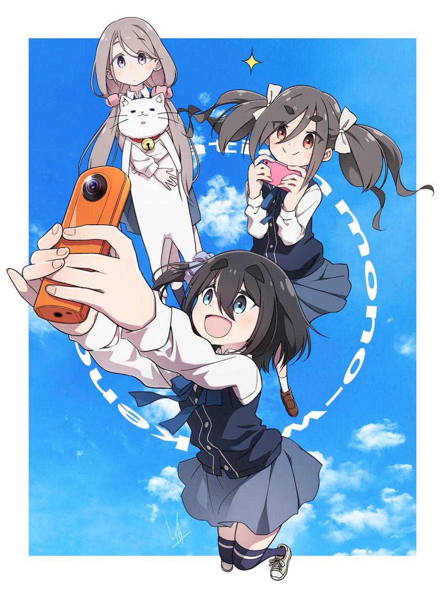 犬山あおい ,各務原なでしこ ,志摩リン 「#無言で過去絵 」|yasのイラスト