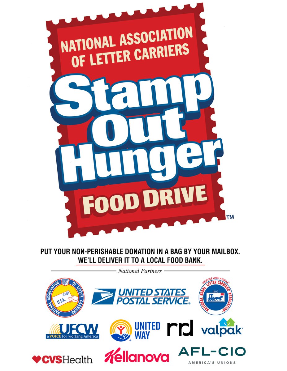 BataviaWay's tweet image. May 10th is the Stamp Out Hunger Drive! The USPS is collecting food for the Batavia Interfaith Food Pantry &amp;amp; Clothes Closet and we are here to help! We are looking for volunteers who can pick up donations &amp;amp; drop them at the Batavia Post Office. Sign up: loom.ly/tO4-A9k