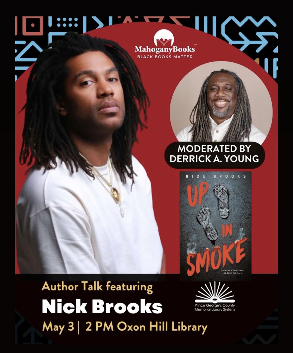 DMV!!! Come see me this Saturday for the launch of my new novel, UP IN SMOKE!!