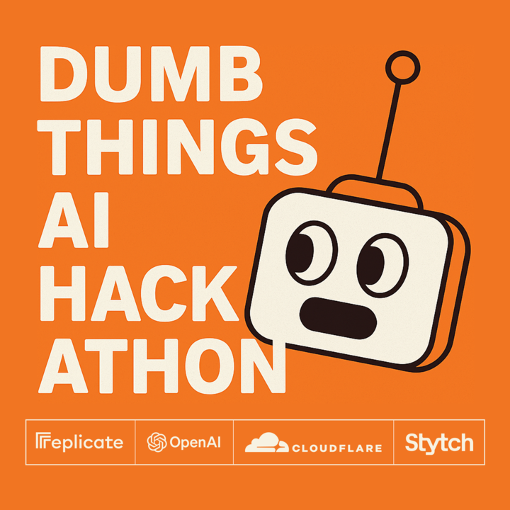 replicate's tweet image. We've teamed up with @CloudflareDev, @OpenAIDevs, and @stytchauth to throw a hackathon at our office in the Mission District - this Sunday, May 4th!
Come build fun AI apps with us - no problem is too small, no idea is too dumb. Lots of food, drinks, talks, and prizes!…